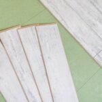 gray laminated flooring boards